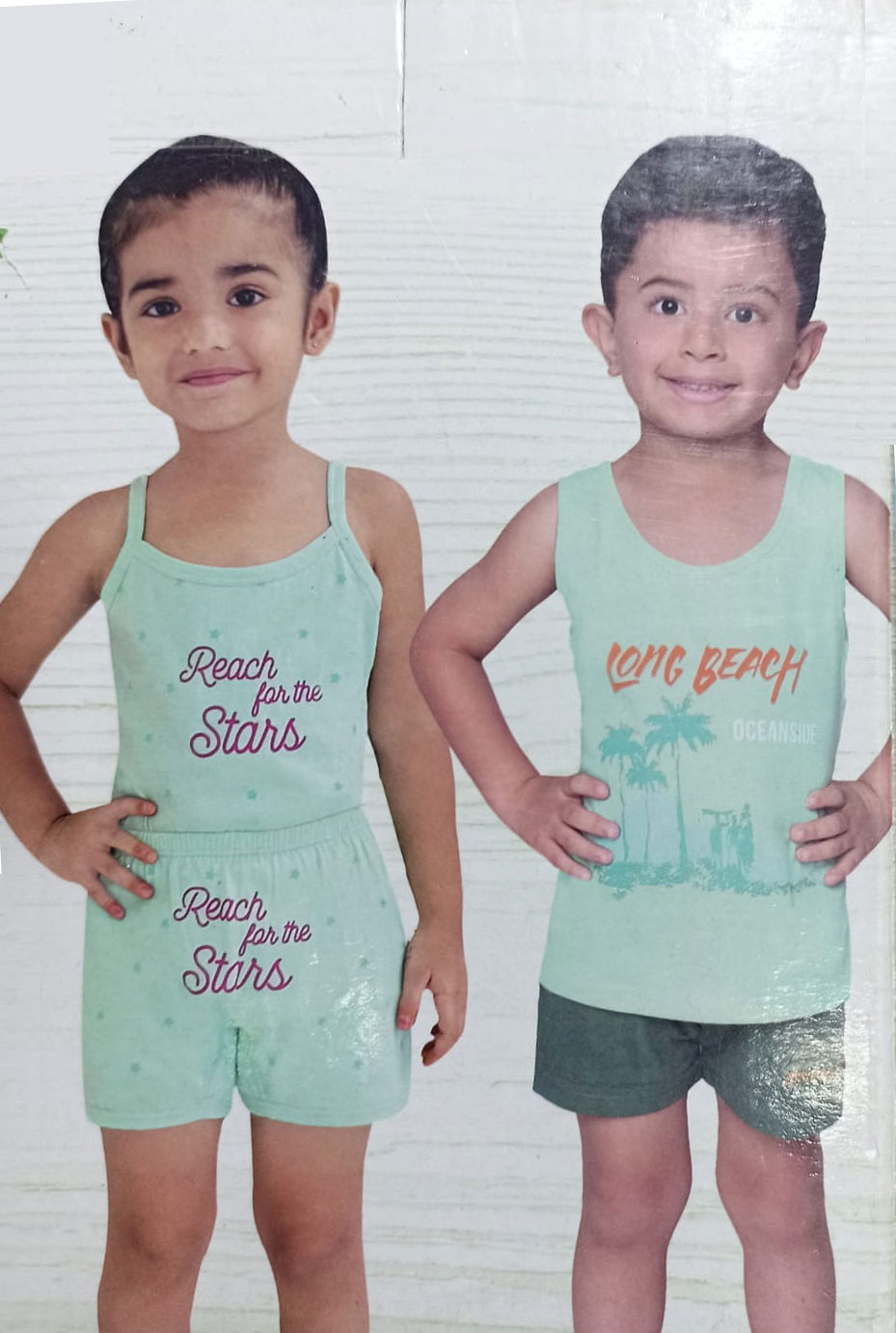 Child in a colourful printed t-shirt