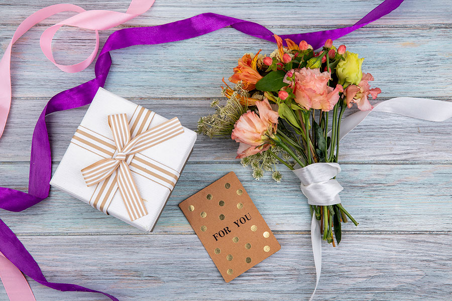 Gift wrapped items